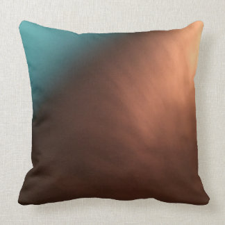 Chocolade en turquoise kussen