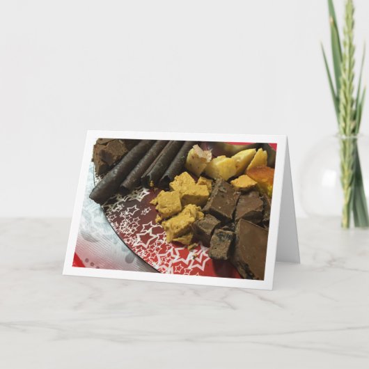 Chocolade en Zoete Selectie Kaart (Voorkant)