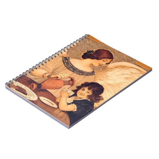 Chocolade Engel Frans Antiek Notitieboek (Linkerzijde)