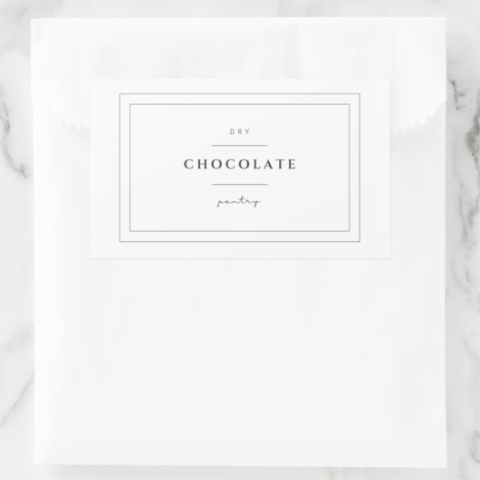 Chocolade Etiket Stickers (Tas)