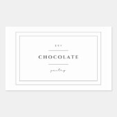 Chocolade Etiket Stickers (Voorkant)