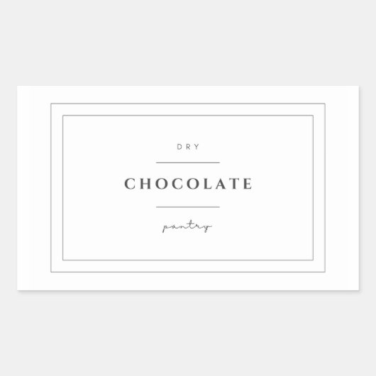 Chocolade Etiket Stickers (Voorkant)