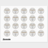 Chocolade extract gepersonaliseerde botteling labe ronde sticker (Vel)