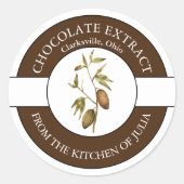Chocolade Extract Label (Voorkant)