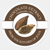 Chocolade Extract Label (Voorkant)