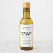 Chocolade Extract Moderne Label Sticker ZEX_001g (Voorkant)