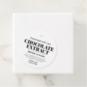 Chocolade Extract Moderne Label Sticker ZEX_001g (In situ)