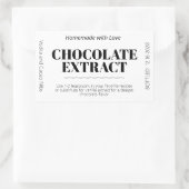 Chocolade Extract Moderne Label Sticker ZEX_001g (Tas)