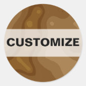 Chocolade Factory Ronde Sticker (Voorkant)