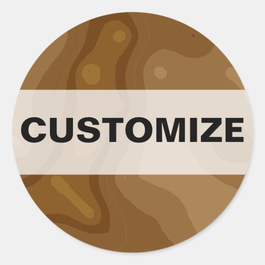 Chocolade Factory Ronde Sticker (Voorkant)