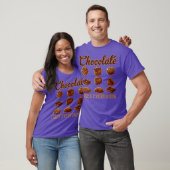 Chocolade Fies Alles Zoete Donkere Ingrediënten T-shirt (Unisex)