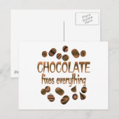 Chocolade Fixes Briefkaart (Voorkant / Achterkant)