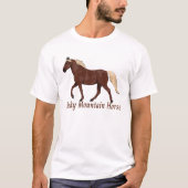 Chocolade Flaxen Rocky Mountain Horse Gaited T-shirt (Voorkant)