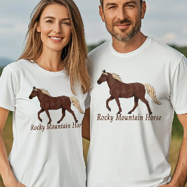 Chocolade Flaxen Rocky Mountain Horse Gaited T-shirt