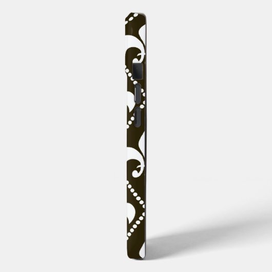 Chocolade Fleur de Lis Case-Mate iPhone Case (Achterkant / Links)