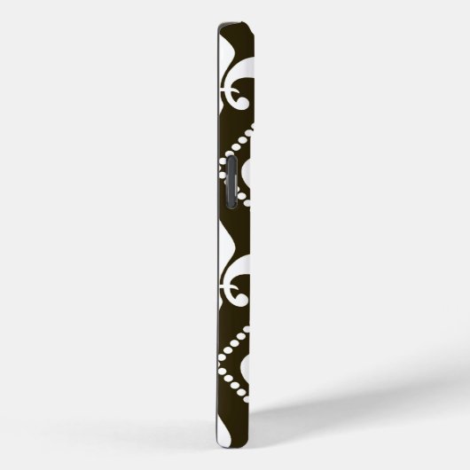 Chocolade Fleur de Lis Case-Mate iPhone Case (Achterkant / Rechts)