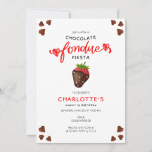 Chocolade Fondue Fiesta Aardbeien Harten Verjaarda