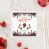 Chocolade Fondue Fiesta Aardbeien Harten Verjaarda Servet (Insitu)