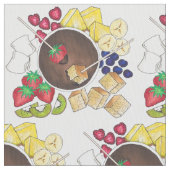Chocolade Fondue Fruit Cake Marshmallow Dessert Stof (Close Up)