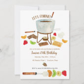 Chocolade Fondue Party Kaart (Voorkant)