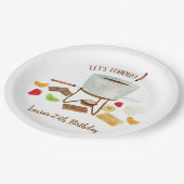 Chocolade Fondue Party Papieren Bordje (Gekanteld)