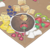 Chocolade Fondue Pot Retro Dessert Party Fruit Tafelkleed (Gekanteld)