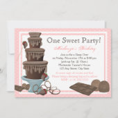 Chocolade Fontein Film Sleepover Kaart (Voorkant)