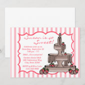 Chocolade Fontein Verjaardag Kaart (Voorkant / Achterkant)