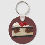 Chocolade Frambozen Cheesecake Sleutelhanger (Voorkant)