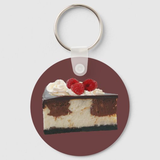Chocolade Frambozen Cheesecake Sleutelhanger (Voorkant)