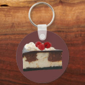 Chocolade Frambozen Cheesecake Sleutelhanger (Voorkant)