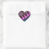 Chocolade-frambozenschalen Hart Sticker (Tas)