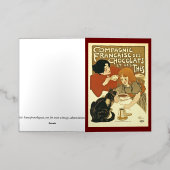 Chocolade Frans Reclame Chocolade Folie Wenskaart (Buiten Laag)