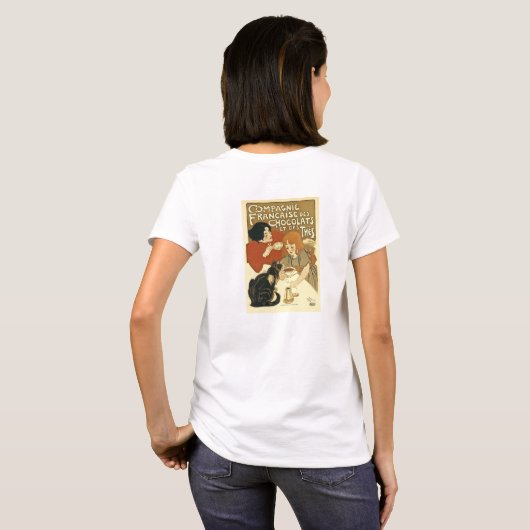 Chocolade  Franse ad T-shirt (Achterkant volledig)