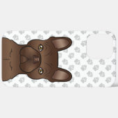 Chocolade Franse Bulldog / Franse Bulldog Hond & P Case-Mate iPhone Case (Achterkant (horizontaal))