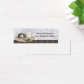 Chocolade frosted cake plak melk bakken cadeau lab mini visitekaartjes (Bureau)