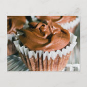 Chocolade Frosted Cupcakes Food Photography Briefkaart (Voorkant)