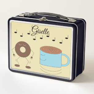 Chocolade Frosted Donut & Coffee Mok Dansen: