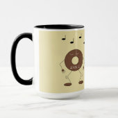 Chocolade Frosted Donut & Coffee Mok Dansen: (Links)