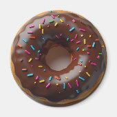Chocolade Frosted Donuts met Sprinkles Magneet (Voorkant)