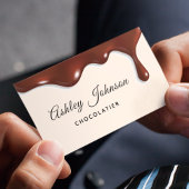 Chocolade Frosting Chocolatier Elegant Dessert Visitekaartje