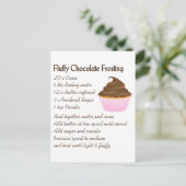 Chocolade Frosting Recipe Briefkaart (Staand voorkant)