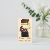 Chocolade Fudge Confection Snoep Sweet Shop Shoppe Visitekaartje (Staand voorkant)