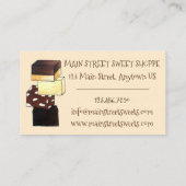 Chocolade Fudge Confection Snoep Sweet Shop Shoppe Visitekaartje (Achterkant)