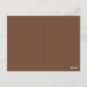 Chocolade Fudge Dessert Balanceren Grappig Briefkaart (Achterkant)