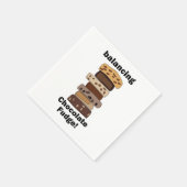 Chocolade Fudge Dessert Evenwichtige Grappige Fees Servet (Hoek)