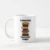 Chocolade Fudge Dessert Evenwichtige Grappige Koffiemok (Links)