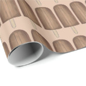 Chocolade Fudge Ice Cream Bar Popsicle Dessert Pop Cadeaupapier (Rol Hoek)