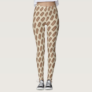 Chocolade Fudge Ice Cream Fudgesicle Pop Leggings