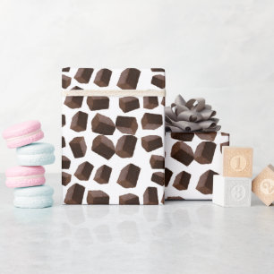 Chocolade fudge patroon cadeaupapier